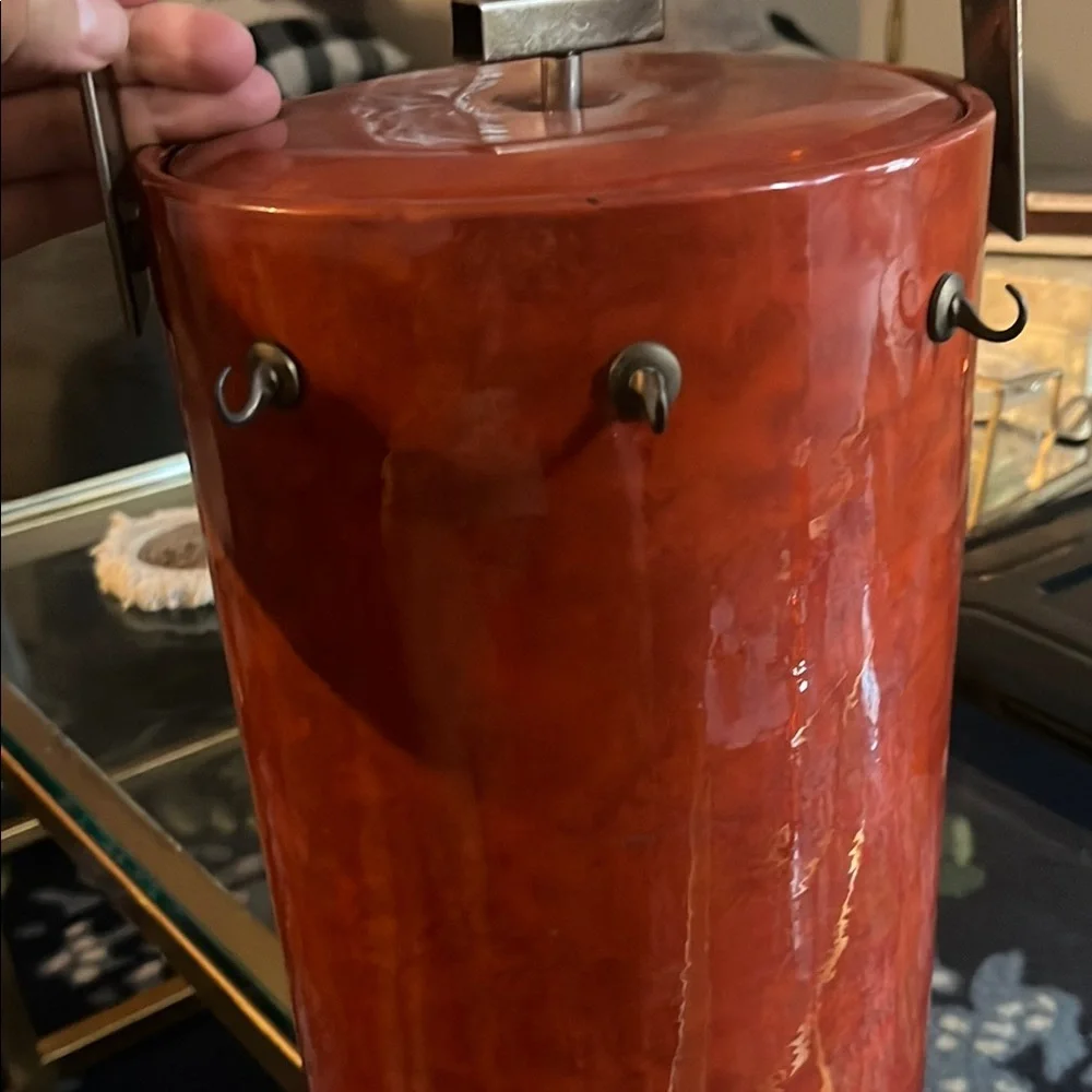 Vintage Orange Ice Bucket